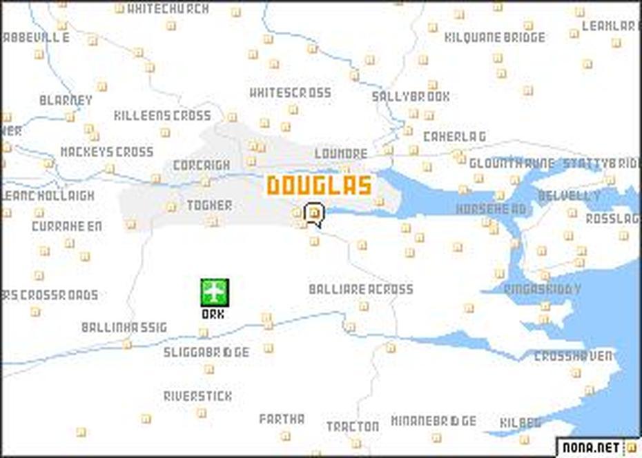 Douglas (Ireland) Map – Nona, Douglas, Ireland, Douglas Cork, County  Cork