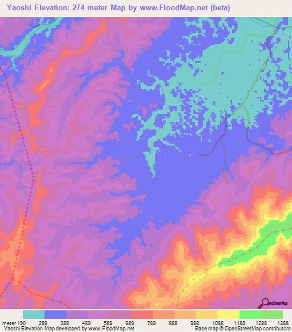 Elevation Of Yaoshi,China Elevation Map, Topography, Contour, Yakeshi, China, Winter In  Guangzhou, Inner Mongolia  Climate