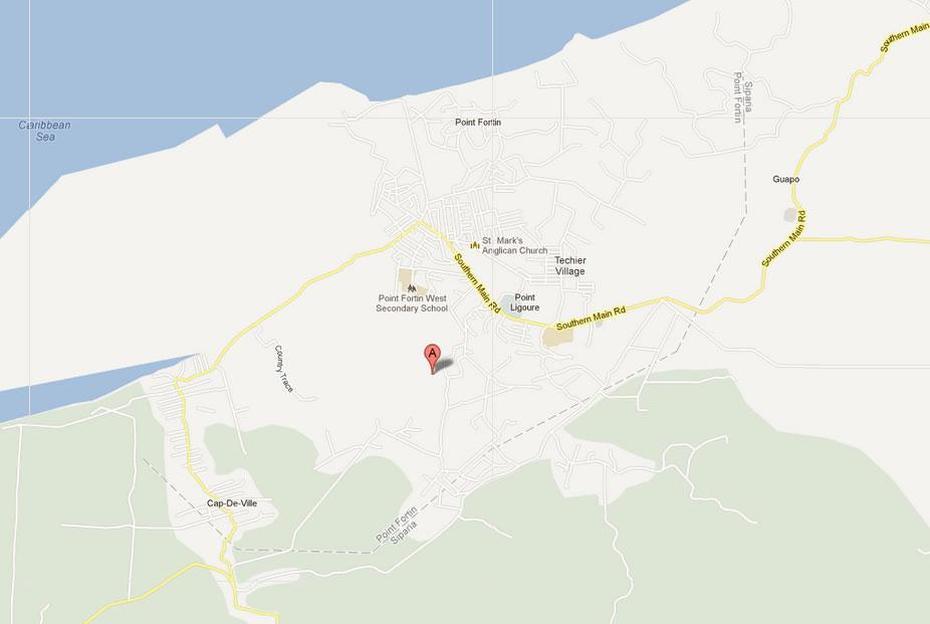 Icacos Trinidad, Port Spain Trinidad And Tobago, Satellite Image, Point Fortin, Trinidad And Tobago