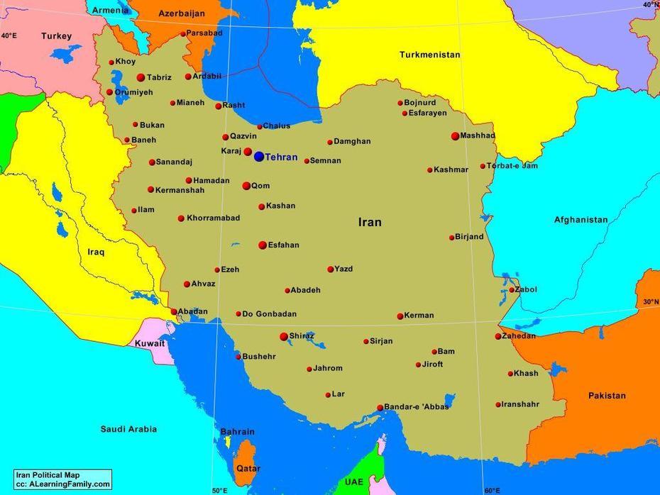 Iran Political Map – A Learning Family, Abarkūh, Iran, Ancient Iran, Persepolis Iran