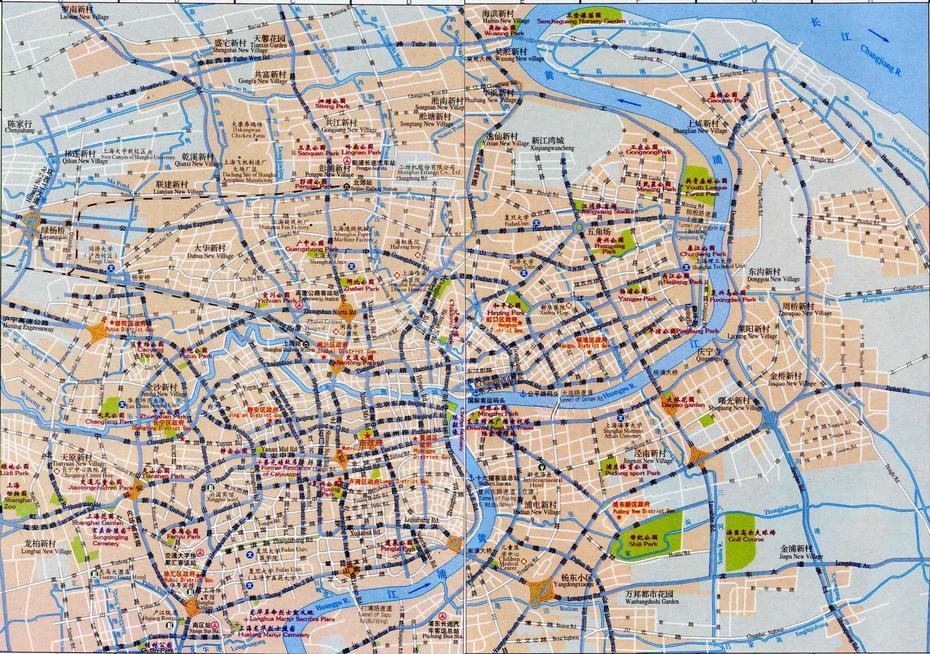 Maps Of Shanghai, Shangpa, China, South China, China Graphic