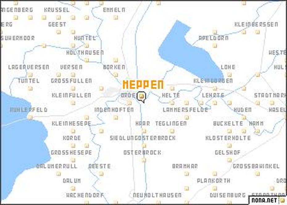 Meppen (Germany) Map – Nona, Meppen, Germany, Haren Germany, Sogel Germany