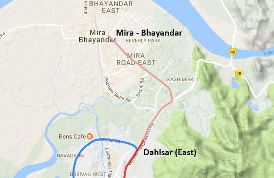 Mmrda Approves Mumbai Metros Dahisar  Mira-Bhayandar Line-10 – The …, Bhayandar, India, Aurangabad India, Deccan Plateau  Location