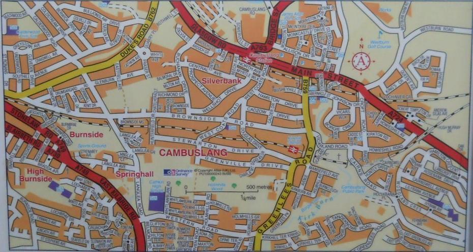 Photographs And Map Of Cambuslang On The Se Outskirts Of Glasgow In The …, Cambuslang, United Kingdom, Cambuslang Street, Of Cambuslang Within Glasgow