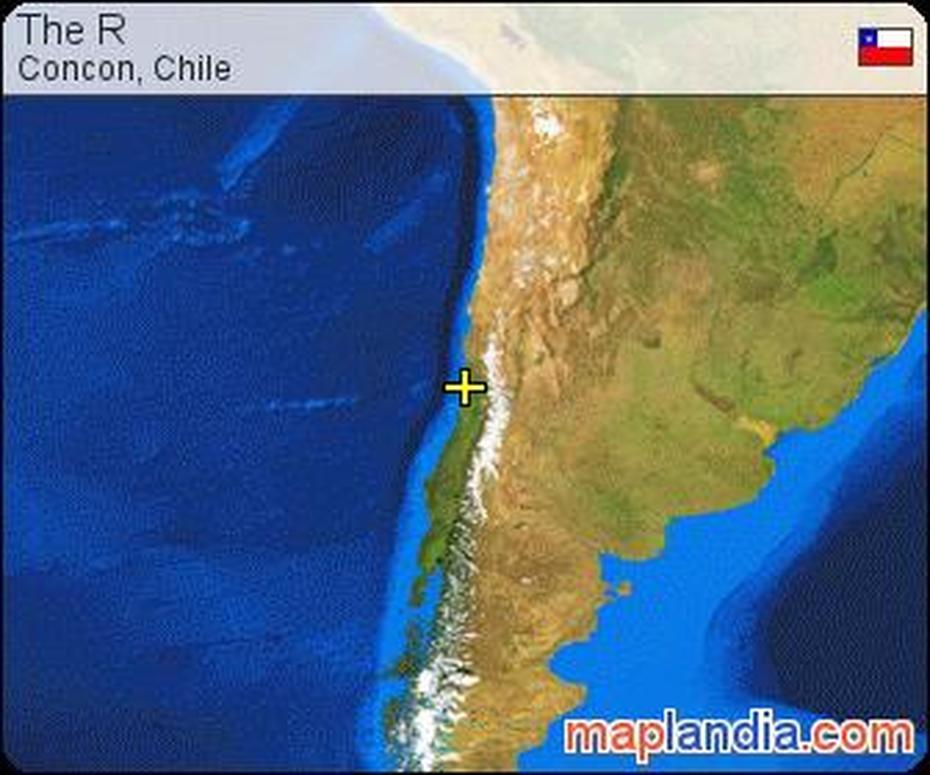 The R | Concon Google Satellite Map, Concón, Chile, Fruta Con Chile, Chili Con  Carne