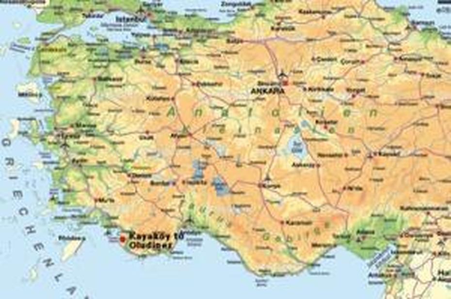 Turkey-Kayakoy_Map | Cooking Vacations In Turkey, Kayapınar, Turkey, Turkey Cities, Western Turkey