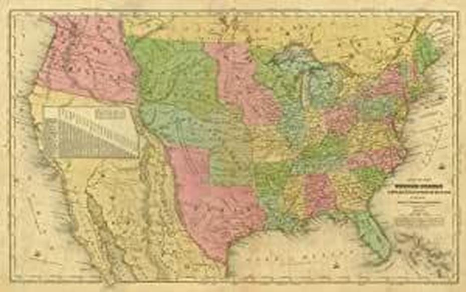 Amazon : Olney 1844 Antique Map Of The United States – $589 : Wall …, Olney, United States, Olney Tx, Olney Texas