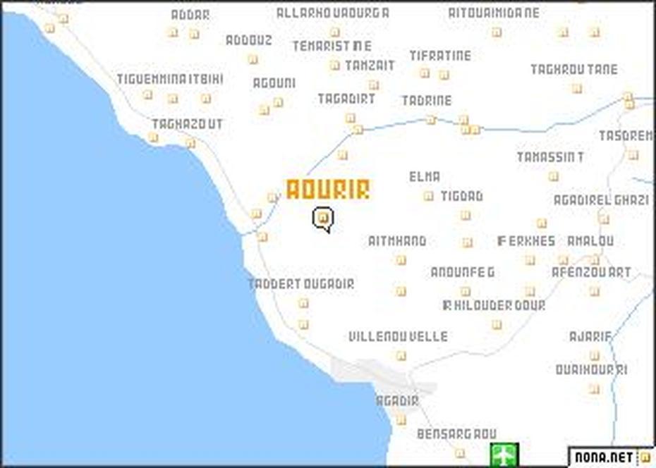 Aourir (Morocco) Map – Nona, Aourir, Morocco, Tamraght, Ville Du  Maroc