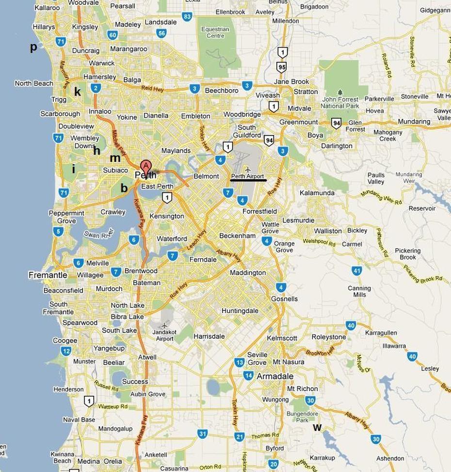 Australia Map Perth, Perth, Australia, Western Australian, Perth Metro