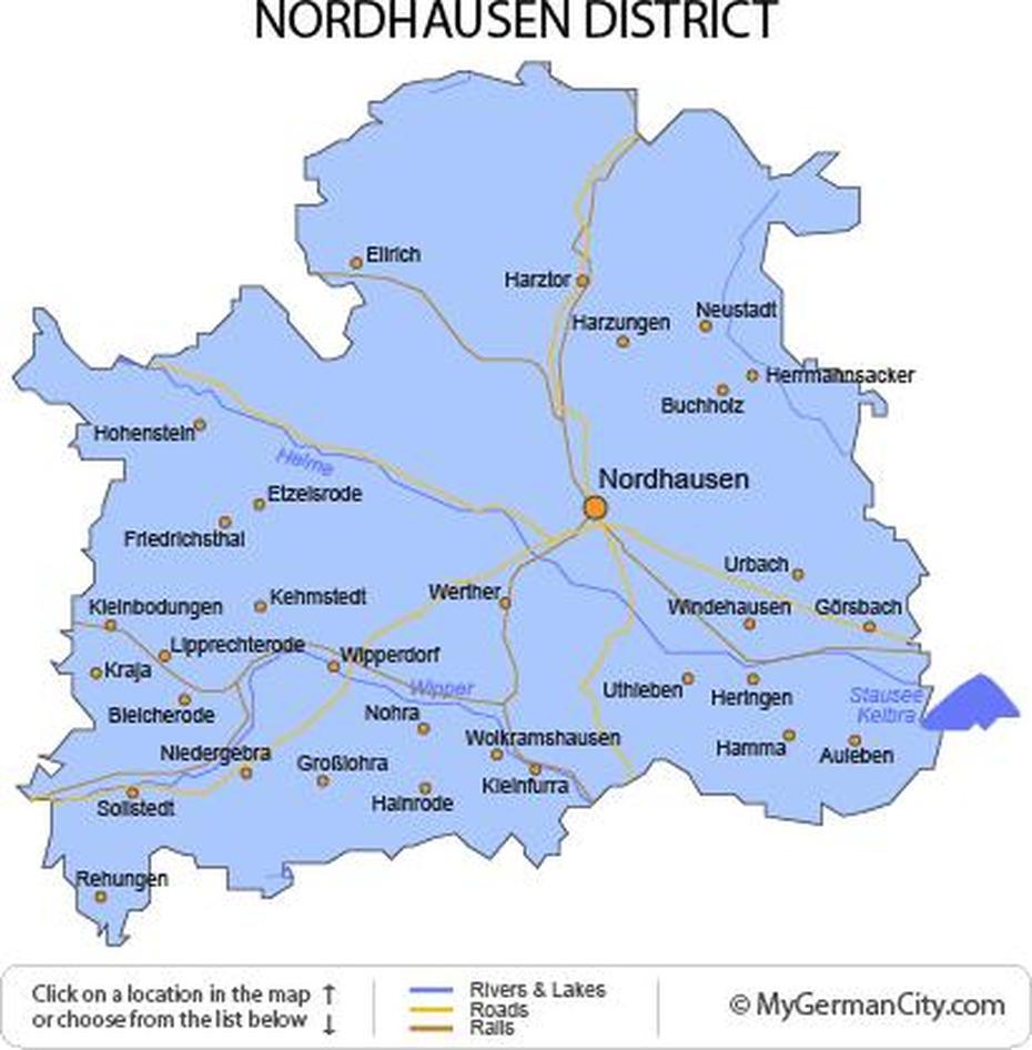 Goslar Germany, Cuxhaven Germany, District, Nordhausen, Germany