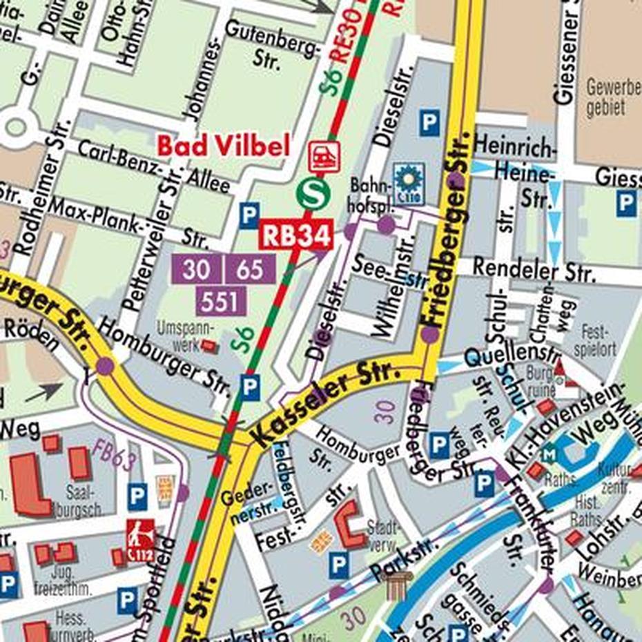 Karte Von Bad Vilbel – Stadtplandienst Deutschland, Bad Vilbel, Germany, Bad Vilbel, 61118 Bad Vilbel