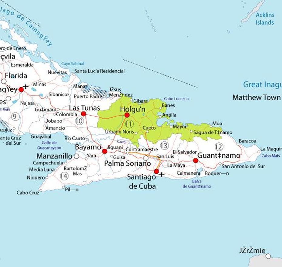 Map Of Holguin In Cuba | Holguin, Santiago De Cuba, Cuba Travel, Holguín, Cuba, Manzanillo Cuba, Santiago Cuba