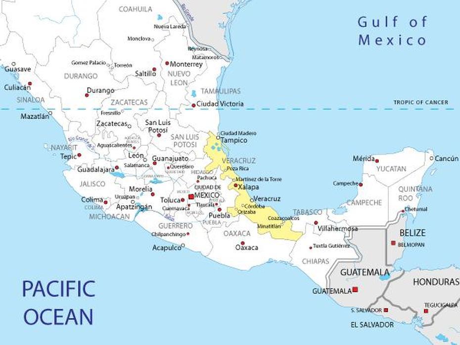 Map Of Veracruz | Vera Cruz | Pinterest | Vera Cruz, Oaxaca Mexico And …, Veracruz, Mexico, Of Veracruz Mexico State, A De Veracruz Con Nombres