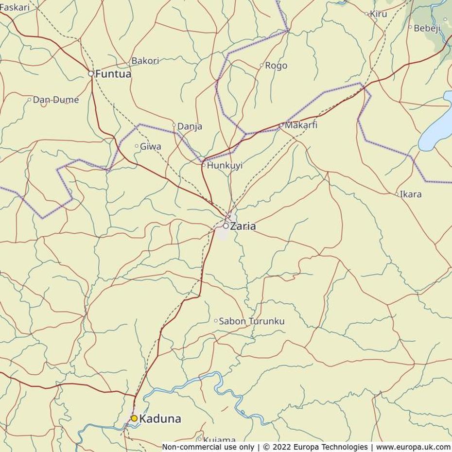 Map Of Zaria, Nigeria | Global 1000 Atlas, Zaria, Nigeria, Nigeria In World, Nigeria Political