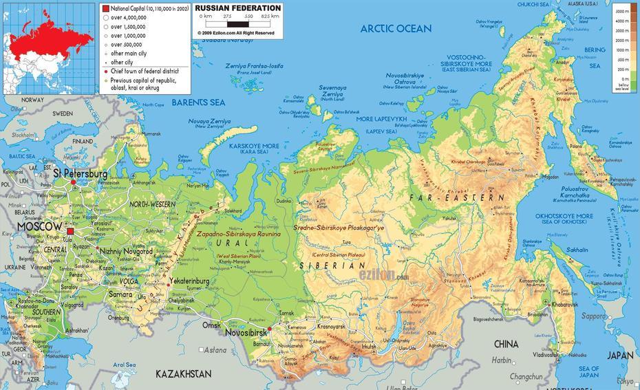 Maps Of Russia | Detailed Map Of Russia With Cities And Regions | Map …, Sharypovo, Russia, Omsk Russia, South Russia