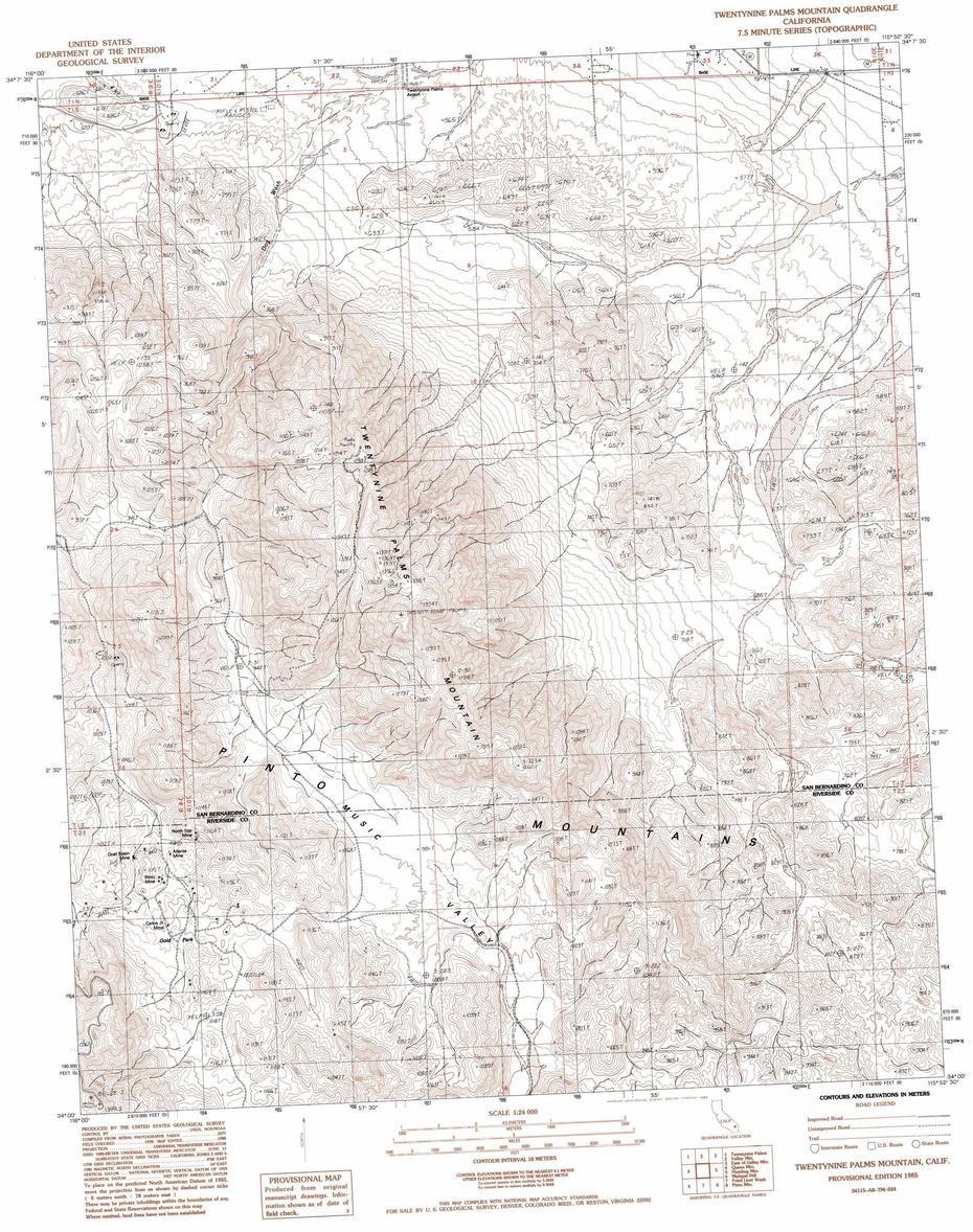 Marine Corps Air Ground Combat Center Twentynine Palms, Twentynine Palms California, Usgs Topo, Twentynine Palms, United States