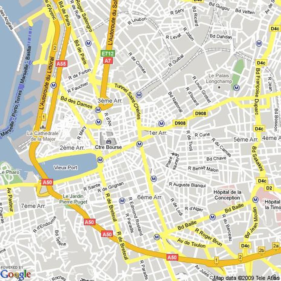 Marseille Map, Marseille, France, Calanques, Of Marseille France Tourist Attractions