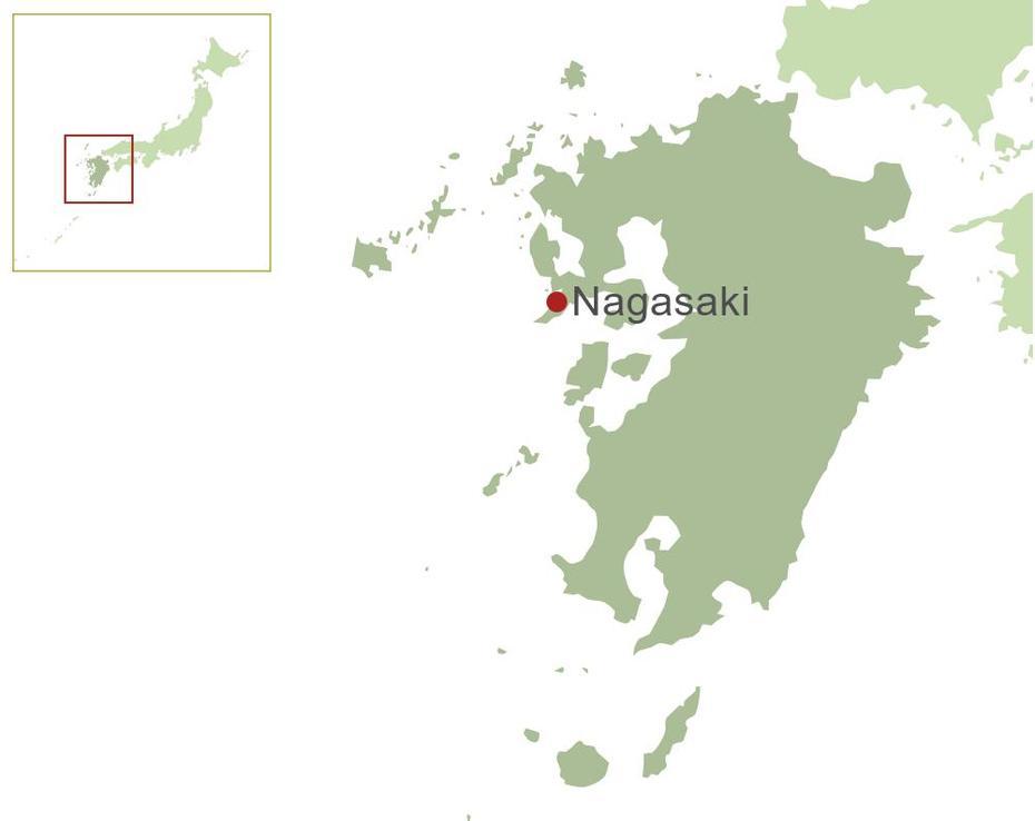 Nagasaki Map, Nagasaki, Japan, Aomori Japan, Kumamoto