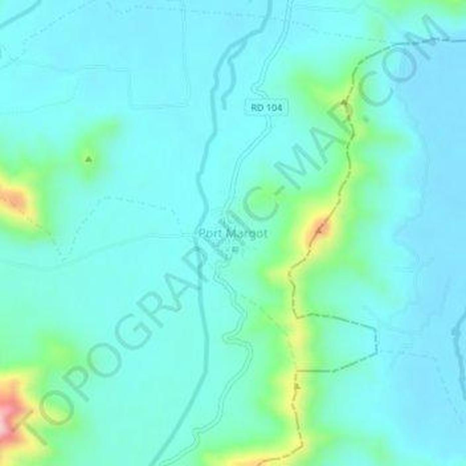 Port Margot Topographic Map, Elevation, Relief, Port-Margot, Haiti, Terre-Neuve Haiti, Haiti Island