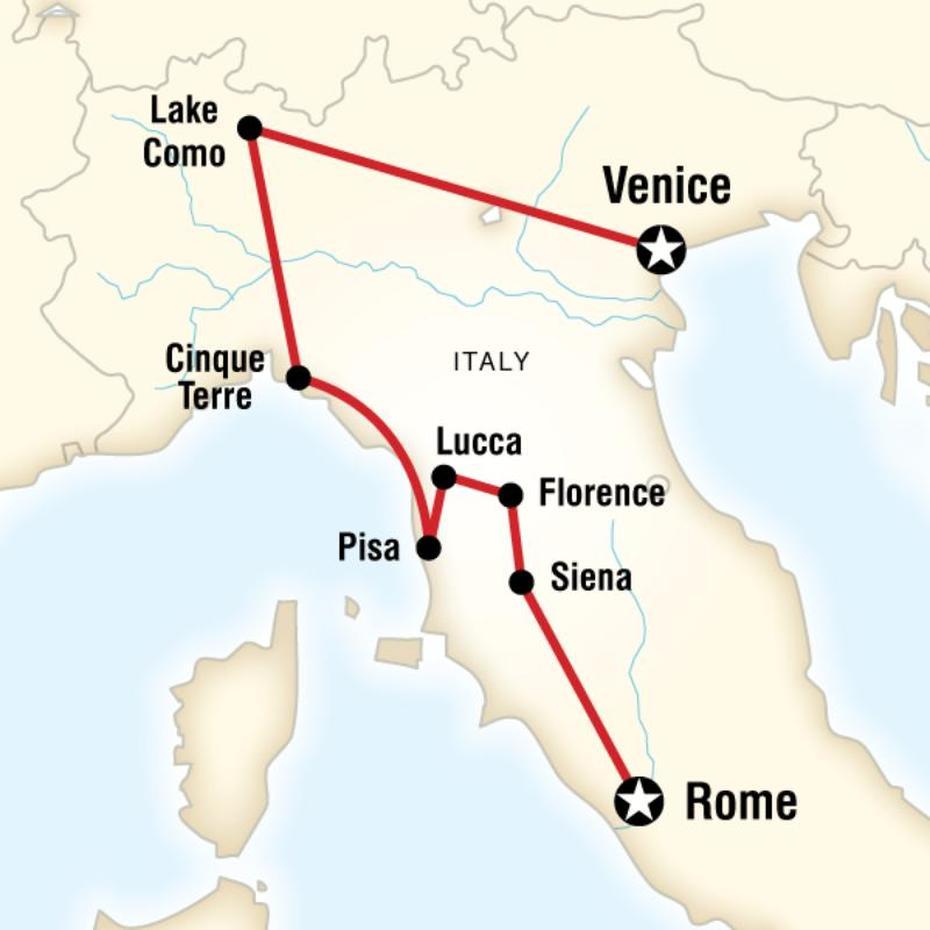 Route Map For Ultimate Italy (Eiul) | Travel Tours, Adventure Travel, Italy, Assèmini, Italy, Assèmini, Italy