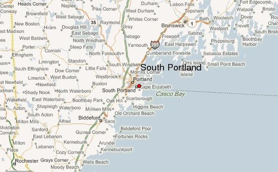South Portland Location Guide, South Portland, United States, Of South Usa States, South East Coast  United States