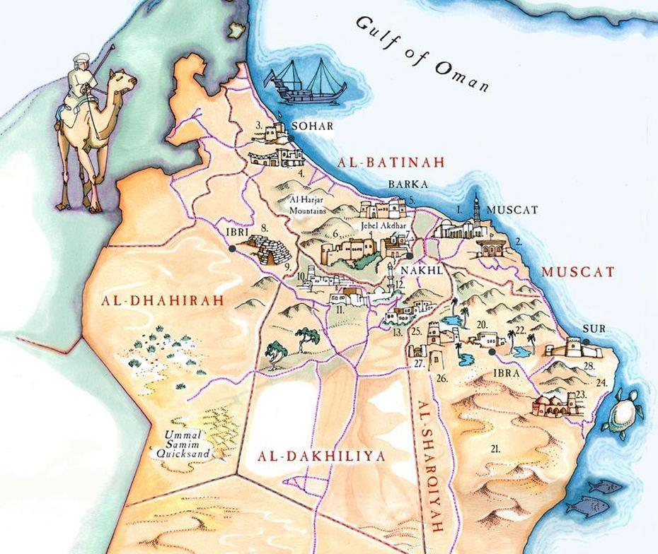 Blog | Illustrated Maps | Tourist Map, Map, Sultanate Of Oman, Muscat, Oman, Sohar Oman, Muscat Hotels