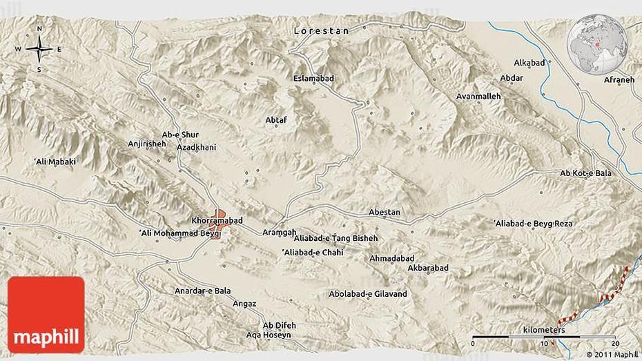 Kerman Iran, Lorestan Iran, Relief, Khorramābād, Iran