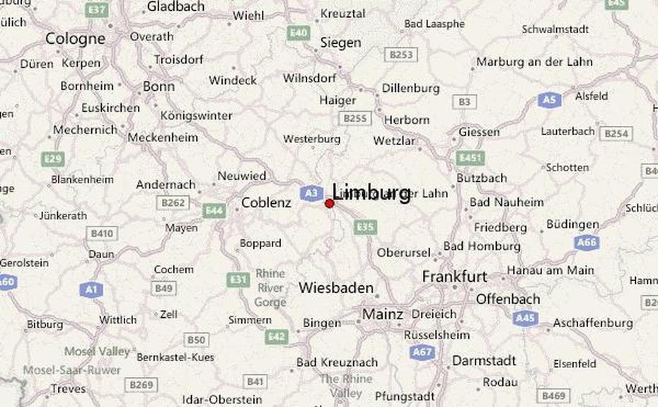 Limburg Germany Map, Limburg, Germany, Limburg Belgium, Lahn Germany