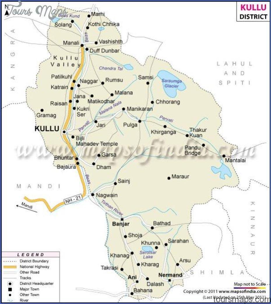 Manali Map – Toursmaps, Manali, India, Kullu Manali, Dharamsala India