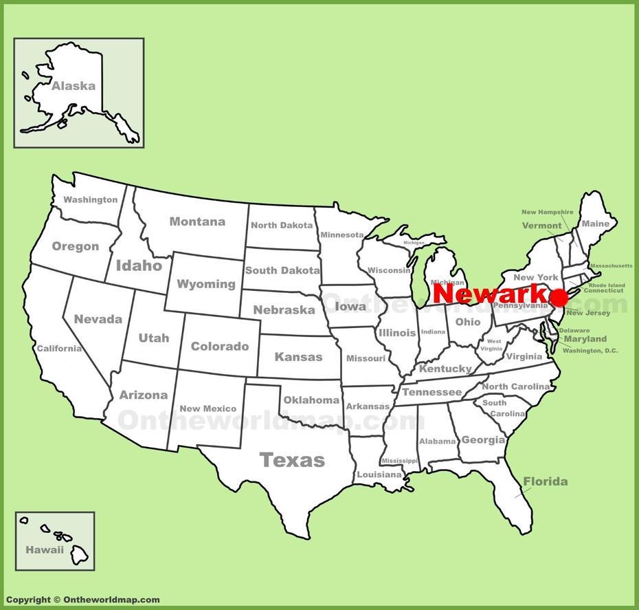 Newark Location On The U.S. Map, Newark, United States, Newark Ca, United States Of America New York