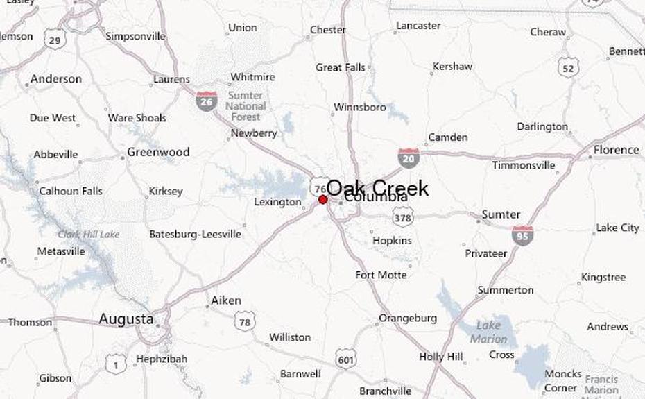 Oak Creek Arizona, Oak Creek Utah, South Carolina, Oak Creek, United States