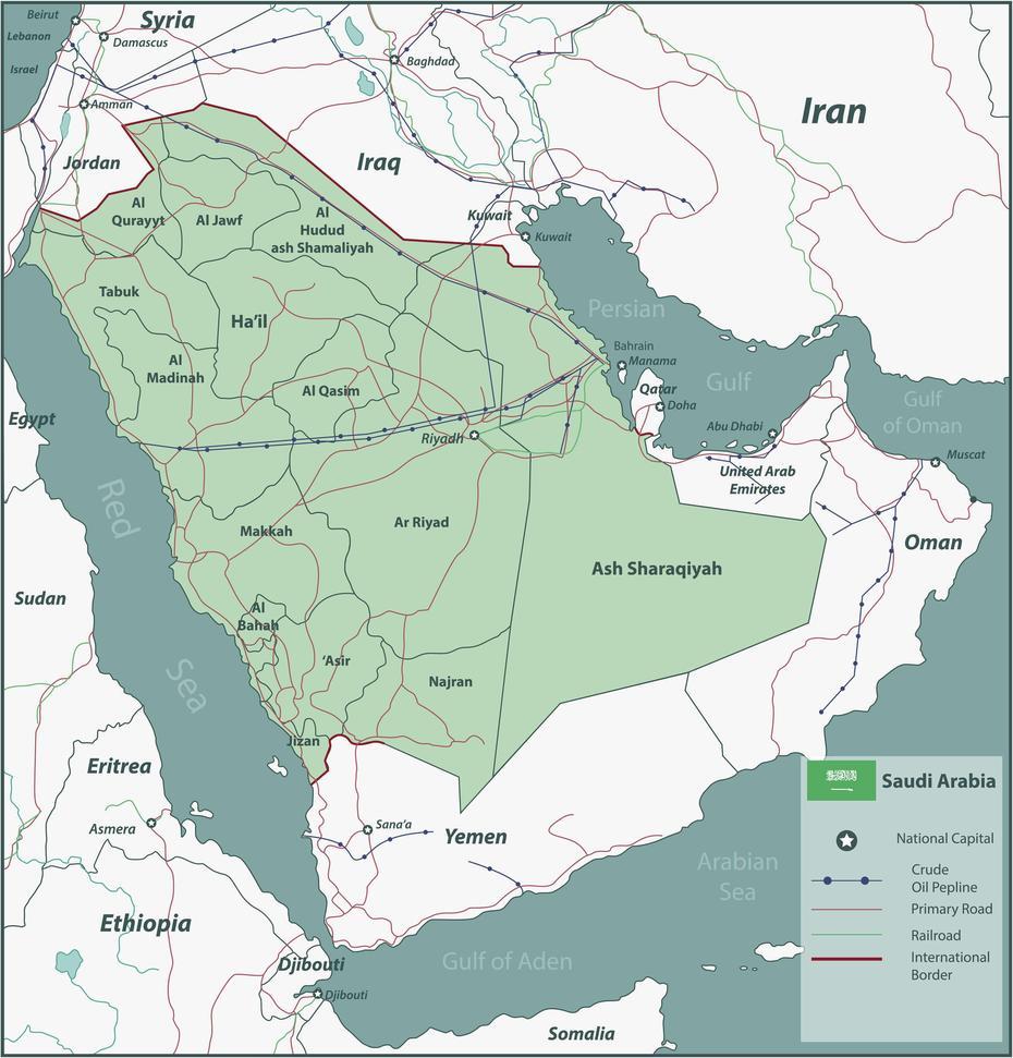 Saudi Arabia Map – Guide Of The World, Aţ Ţā’If, Saudi Arabia, Saudi Arabia On, Saudi Arabia Mall