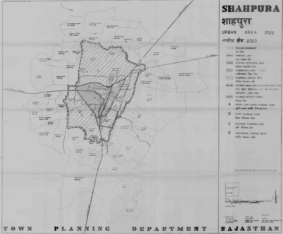 Shahpura Urban Area 2023 Map Pdf Download – Master Plans India, Shāhpura, India, Jaipur Rajasthan, Rambagh  Palace