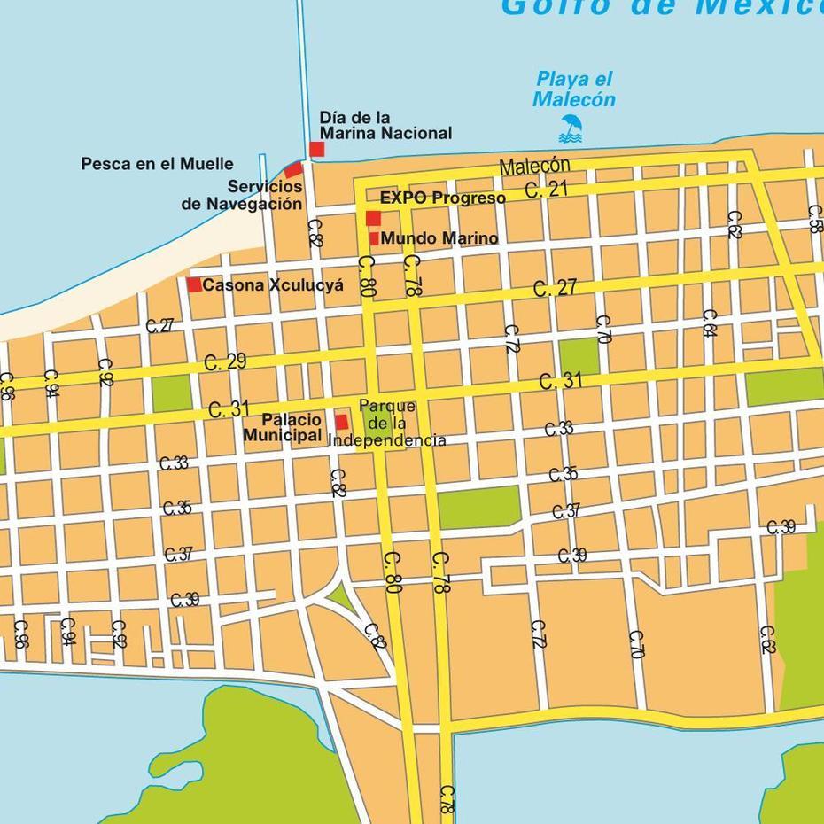 26 Map Of Progreso Mexico – Maps Online For You, Progreso, Mexico, Chelem Mexico, Progreso Texas