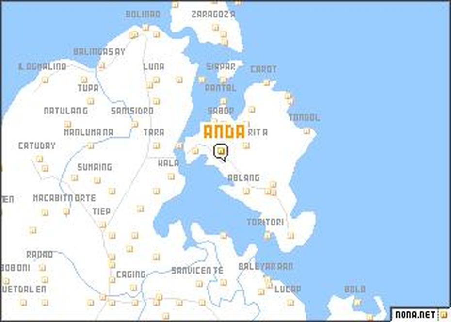 Anda (Philippines) Map – Nona, Anda, Philippines, Simon De Anda, Anda De Boracay Bohol