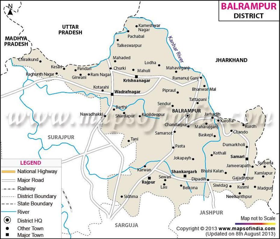 Balrampur District Map Chhattisgarh, Balarāmpur, India, Shirdi  Nashik, Of Nashik City