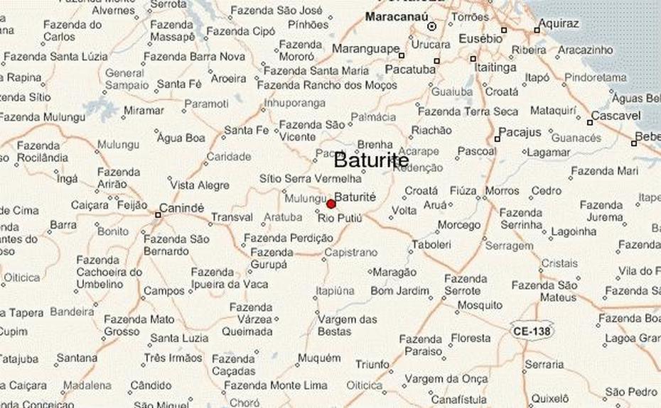 Baturite Location Guide, Baturité, Brazil, Brazil  Printable, Simple Brazil