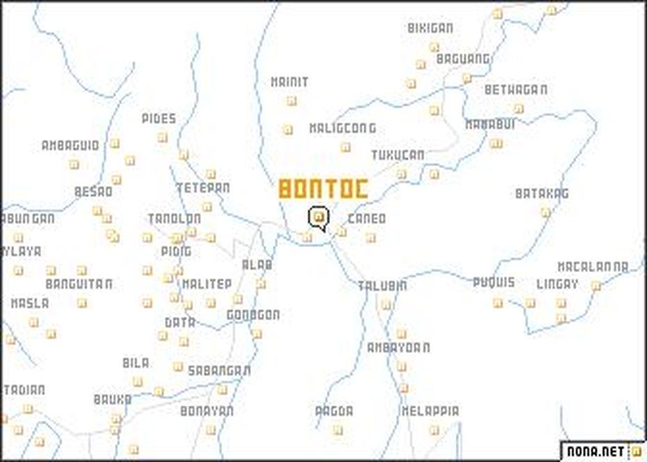 Bontoc (Philippines) Map – Nona, Bontoc, Philippines, Motor Tricycle Philippines, Highest Mountain Philippines