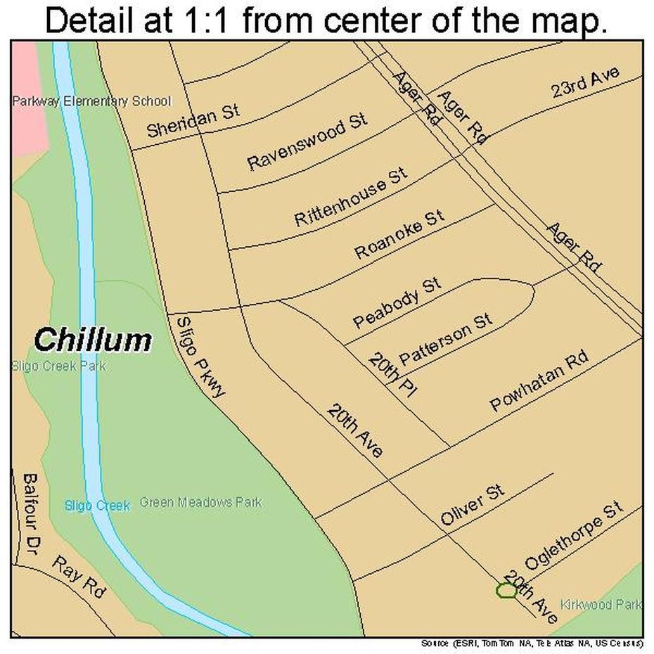 Chillum Maryland Street Map 2416875, Chillum, United States, United States  50 States, United States  Puzzle
