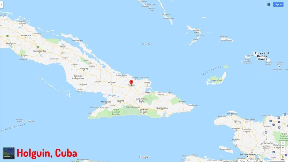 Holguin Map And Holguin Satellite Image, Holguín, Cuba, Holguin Cuba Resorts, Guardalavaca Holguin Cuba