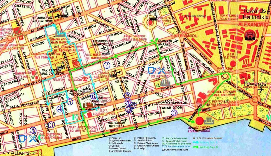 Large Thessaloniki Maps For Free Download And Print | High-Resolution …, Thessaloníki, Greece, Greece  With Cities, Of Greece And Egypt