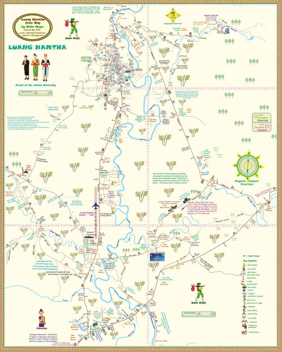 Luang Namtha Area Map | Luang Namtha, Area Map, Map, Louang Namtha, Laos, Laos Tourism, Laos Village