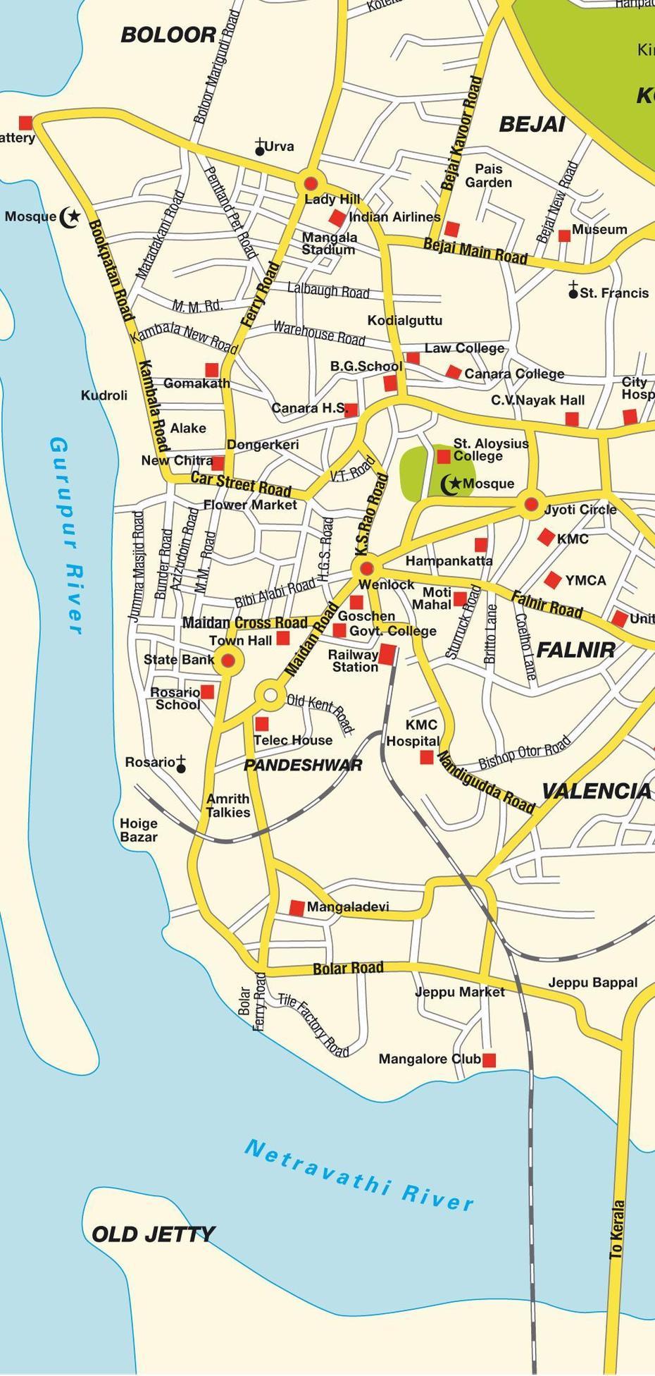 Mangalore India Map, Mangalore, India, Cochin India, Sambalpur In India