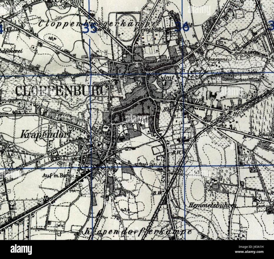 Map Of Pre World War Ii Germany Tk25 Cloppenburg 3114 Cloppenburg City …, Cloppenburg, Germany, Germany Location On World, Rural Germany