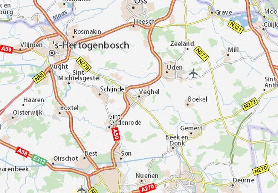 Map Of Veghel – Michelin Veghel Map – Viamichelin, Veghel, Netherlands, Schijndel, Veghel Centrum