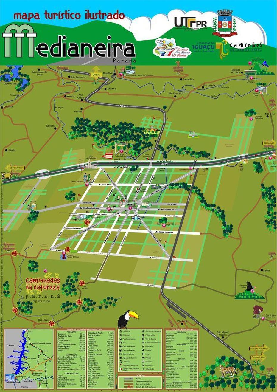 Mapa Turistico Ilustrado De Medianeira. | Mapa Turistico, Turistico …, Medianeira, Brazil, Brazil City, Brazil  Kids