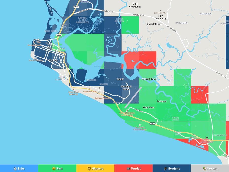 Monrovia Neighborhood Map, Monrovia, United States, Monrovia Liberia, Monrovia City