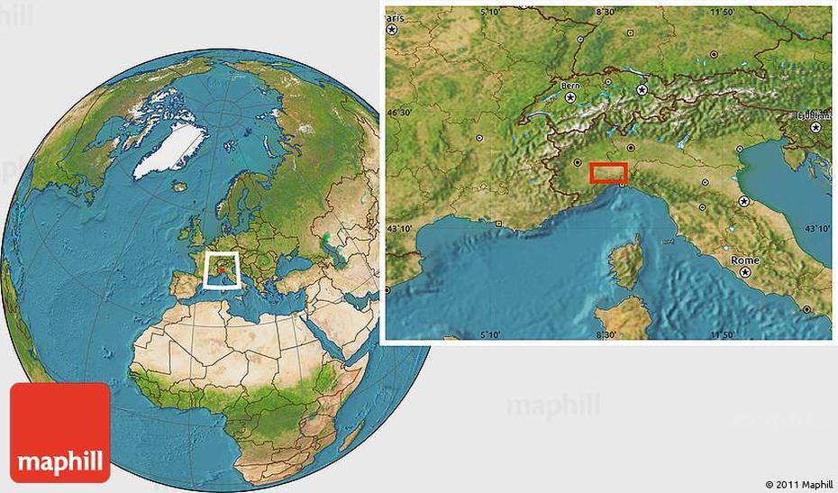 Satellite Location Map Of Novi Ligure, Novi Ligure, Italy, Piedmont Italy, Alyssandria