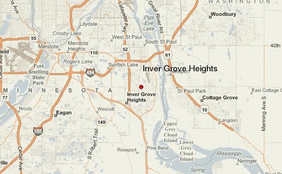Topographic Height, City Of Inver Grove Heights, Guide, Inver Grove Heights, United States