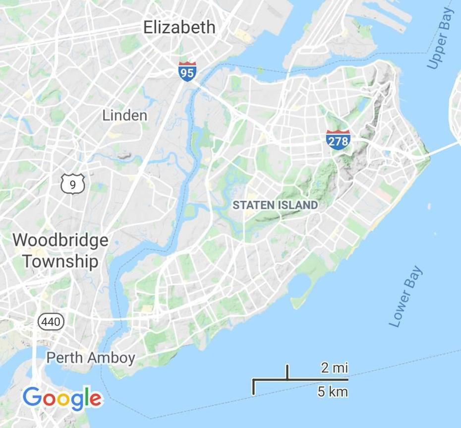 United States  With Names, United States  With Oceans, Staten Island, Staten Island, United States